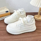 Damen modische Sneakers mit atmungsaktiver Strick-Oberfläche und trendiger Sohle R&B