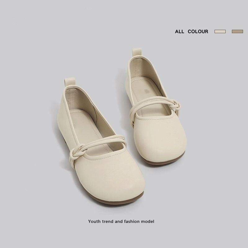 Damen Komfortable Ballerinas mit modischem Knotendesign R&B