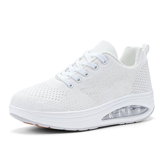 Damen nan atmungsaktiver Plateau-Walking-Sneaker mit sichtbarer Luftkammer und orthopädischer Komfortsohle R&B