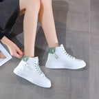 Damen High-Top Sneakers mit innovativem Schnürsystem und atmungsaktivem Innenfutter R&B
