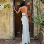 Damen Zweiteiliges Maxikleid mit raffiniertem Oberteil R&B