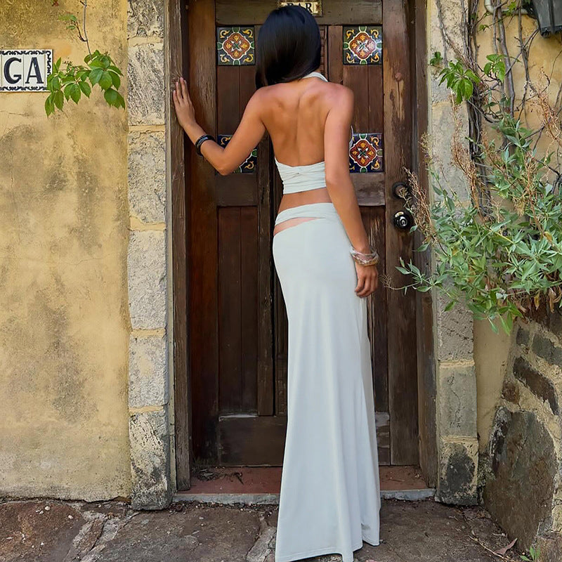 Damen Zweiteiliges Maxikleid mit raffiniertem Oberteil R&B