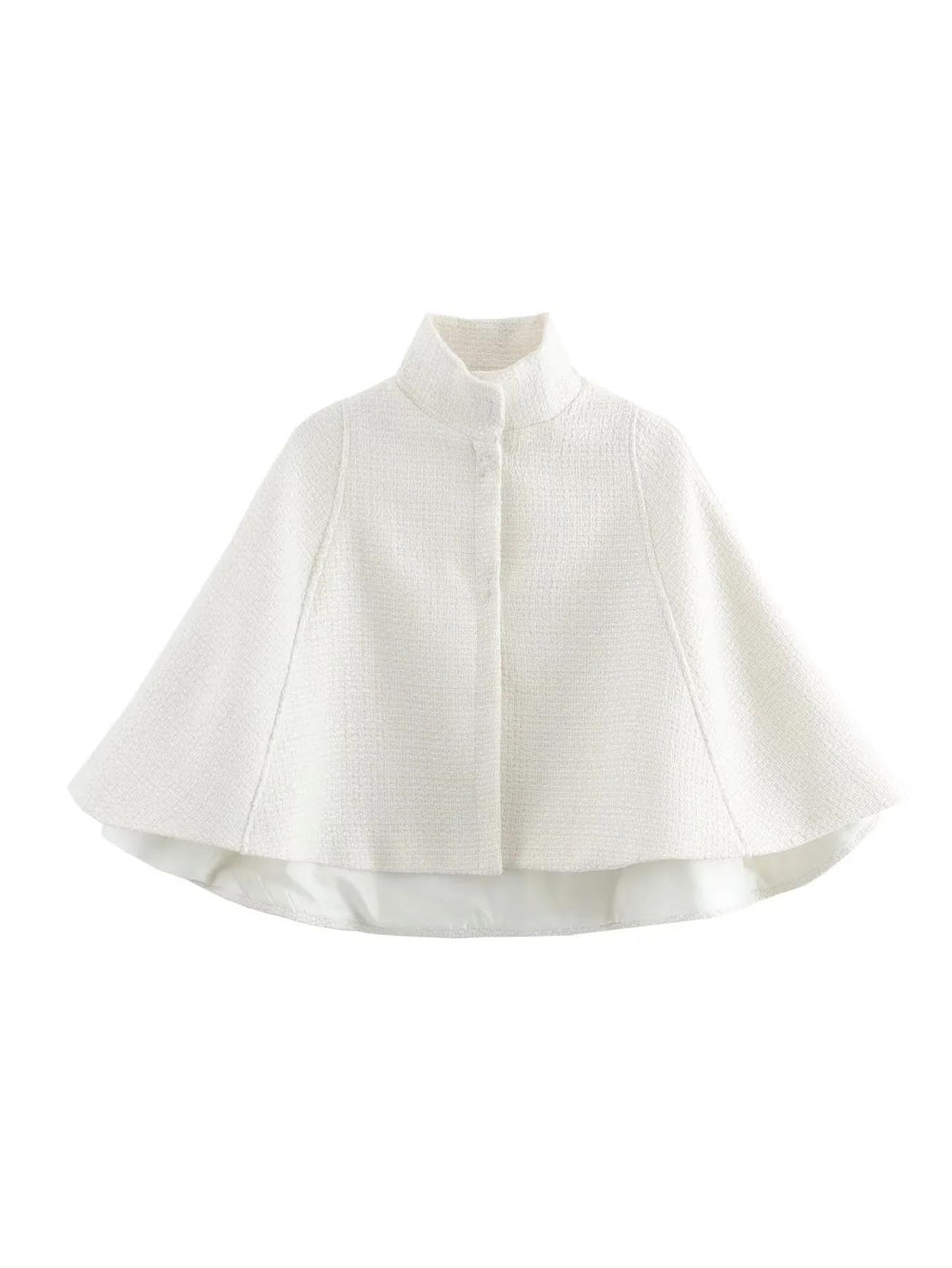 Damen elegante Umhangjacke aus strukturiertem Gewebe R&B