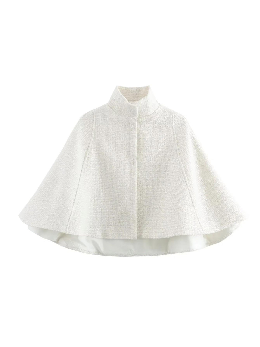 Damen elegante Umhangjacke aus strukturiertem Gewebe R&B