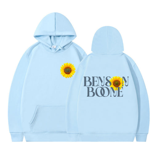 Damen Kapuzenpullover mit einzigartigem Sonnenblumenmotiv und bequemer Passform R&B