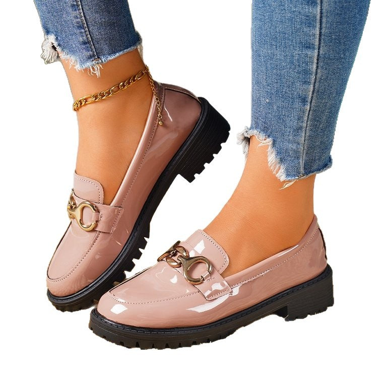 Damen Mokassins mit eleganten Ketten-Applikationen und rutschfester Sohle R&B