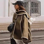 Damen Fransenjacke mit eleganter Saumverzierung R&B