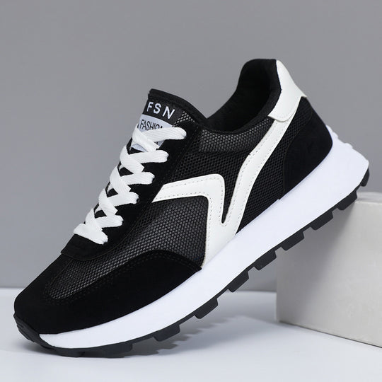 Damen Sportliche Leichtgewicht Sneaker mit rutschfester Laufsohle R&B