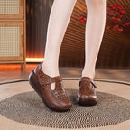 Damen Atmungsaktive Clogs mit seitlichem Klettverschluss und perforiertem Design R&B