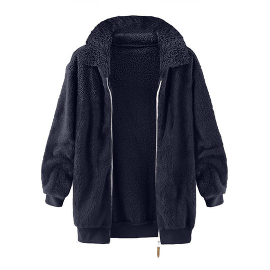 Damen Fleece-Jacke im Oversized-Stil R&B