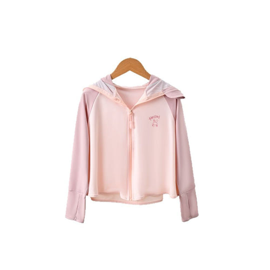 Mädchen leichte Sonnenjacke mit Kapuze R&B