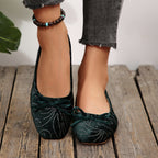 Damen Ballerinas mit elegantem Glitzermuster und feiner Schleifenapplikation R&B