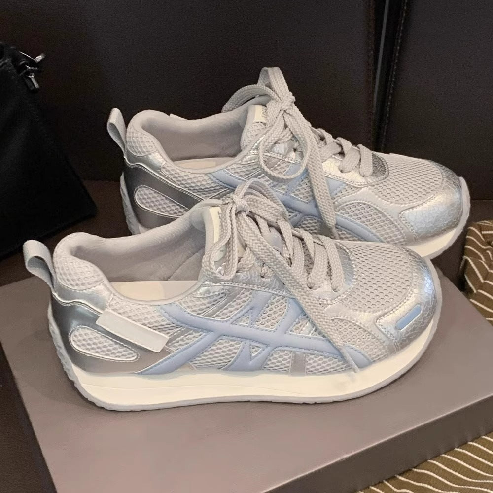 Damen Sportliche Sneaker mit atmungsaktiver Mesh-Oberfläche und stabilisierender Sohle R&B