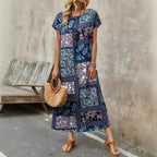 Damen Maxikleid mit Paisleymuster R&B