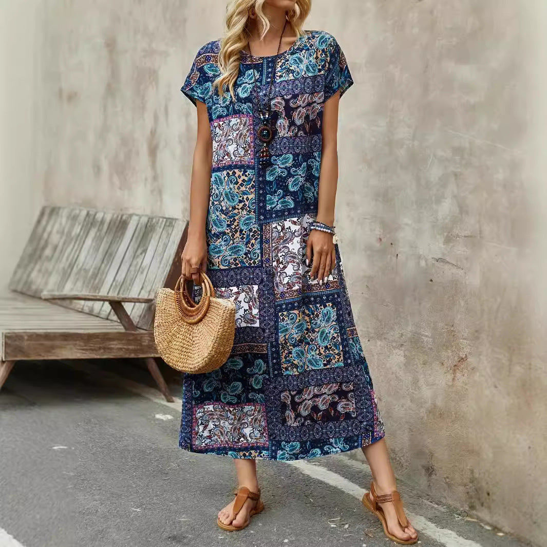Damen Maxikleid mit Paisleymuster R&B
