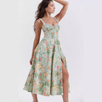 Damen Maxikleid mit romantischem Schnitt und raffinierten Rüschendetails R&B