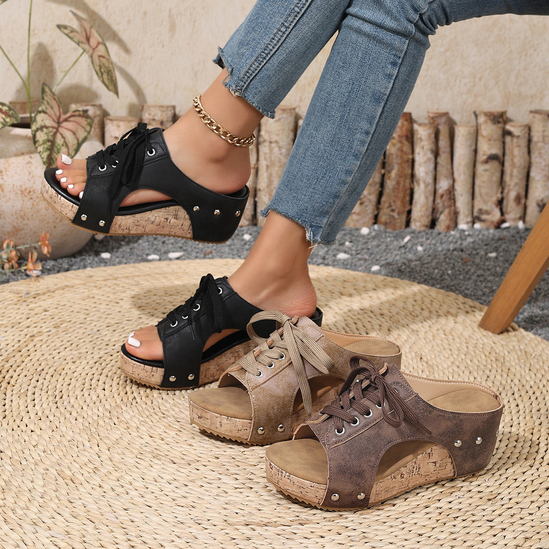 Damen Plateau Sandalen R&B