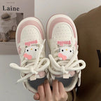 Damen Modische Sneakers mit Sternen-Applikationen und gepolsterter Sohle R&B