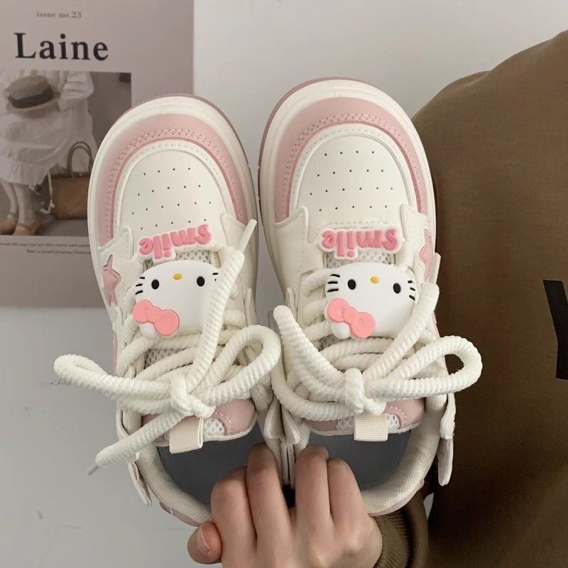 Damen Modische Sneakers mit Sternen-Applikationen und gepolsterter Sohle R&B