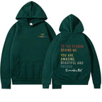 Damen Kapuzenpullover mit motivierendem Schriftzug