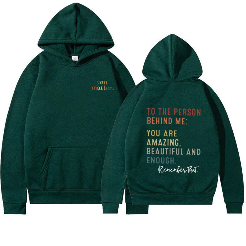 Damen Kapuzenpullover mit motivierendem Schriftzug