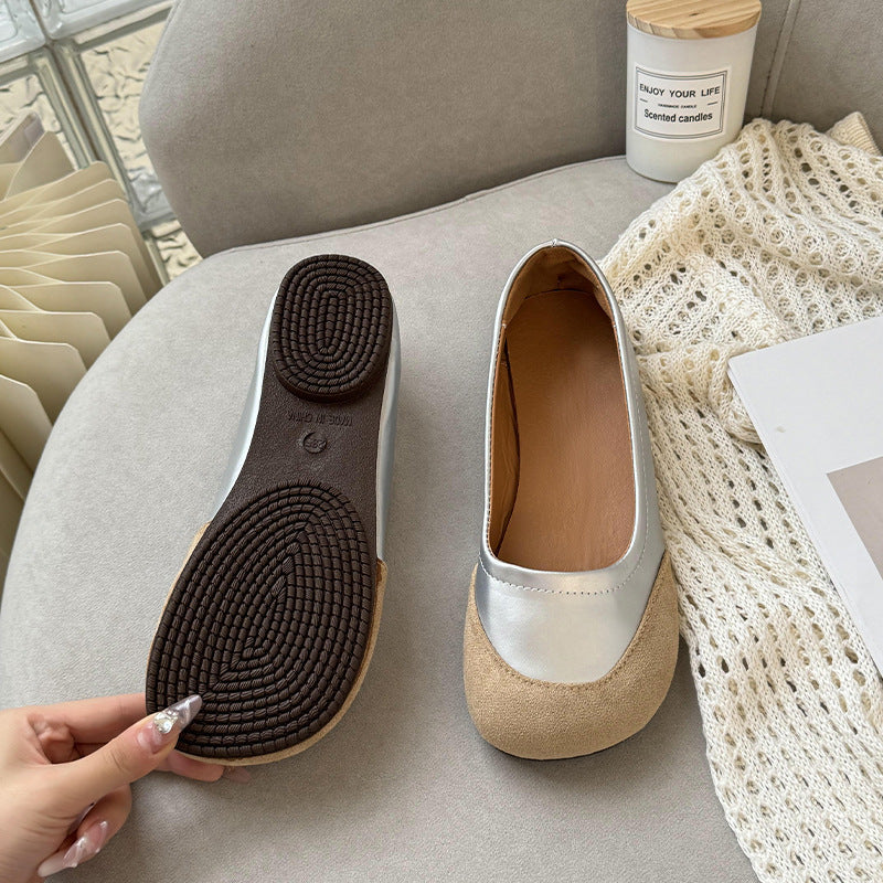 Damen Ballerinas aus hochwertigem Wildleder mit rutschfester Sohle R&B
