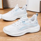Damen nan atmungsaktiver Lightweight-Laufschuh mit dämpfender Wellen-EVA-Sohle und nahtlosem Mesh-Obermaterial R&B