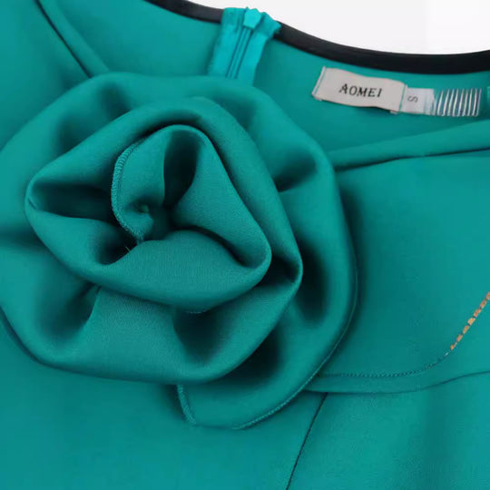 Damen figurbetontes Abendkleid mit Rüschendetails R&B