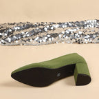 Damen Elegante Blockabsatz-Pumps mit strukturierter Oberfläche R&B