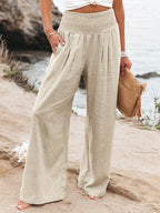 Damen Weite Leinenhose R&B