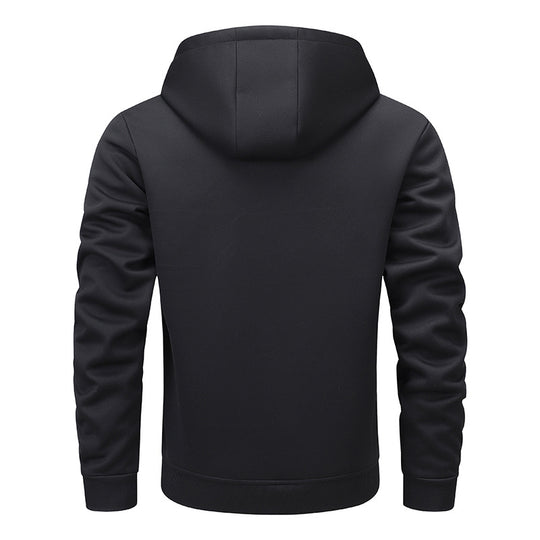 Herren gefütterte Kapuzenjacke im sportlichen Design mit praktischen Taschen R&B