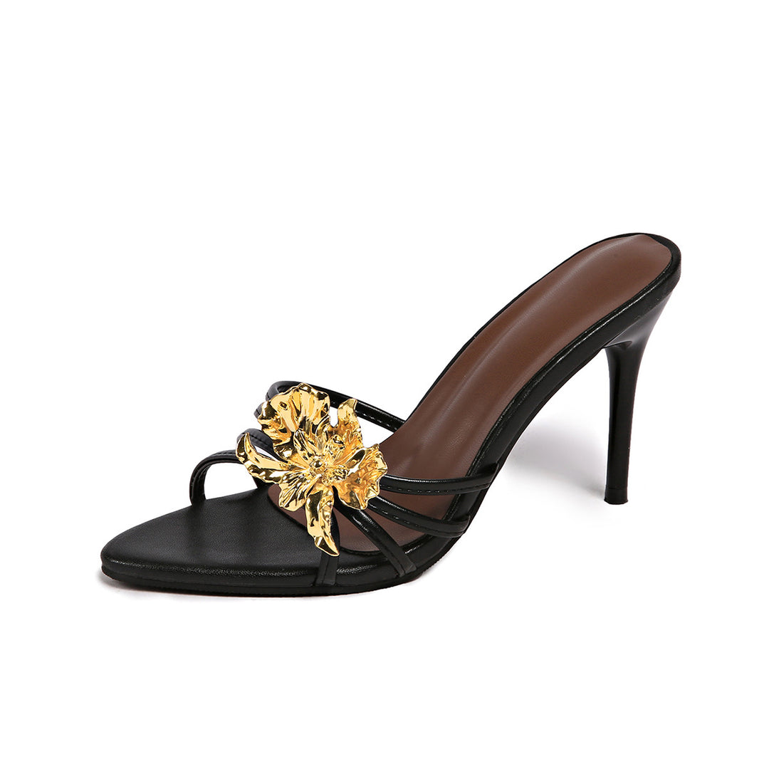 Damen Elegante High-Heels mit floraler Applikation und komfortablem Fußbett R&B