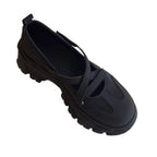 Damen Sportliche Sneaker mit vielseitigem Cross-Strap Design R&B
