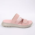 Damen bequeme Slipper mit verstellbarem Riemendesign und rutschfester Sohle R&B