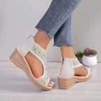Damen elegante Plateau-Sandalen R&B