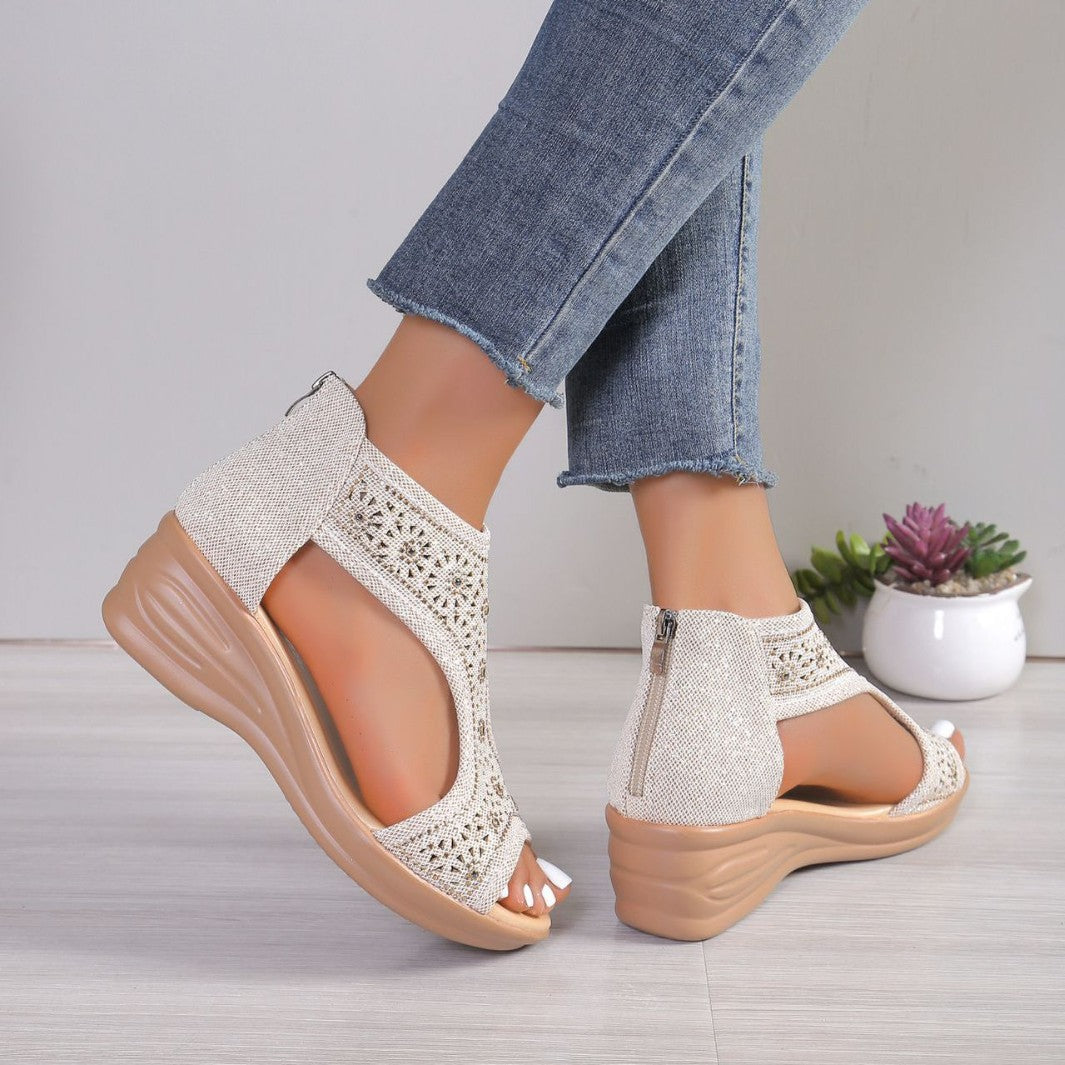 Damen elegante Plateau-Sandalen R&B