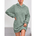 Damen Kuscheliger Oversize-Hoodiekleid aus weichem Fleece R&B