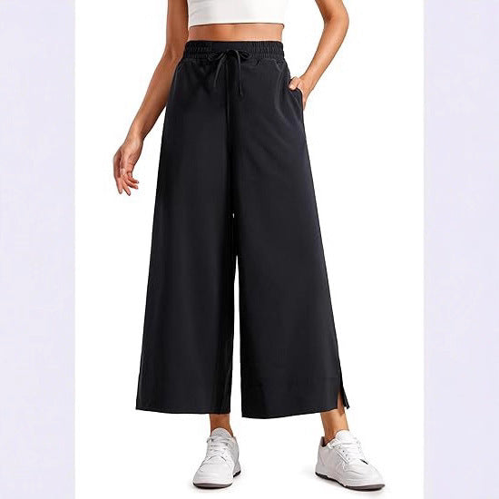 Damen weit geschnittene Sporthose mit elastischem Bund R&B