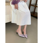 Damen elegante Slingback-Pumps mit floralem Design R&B