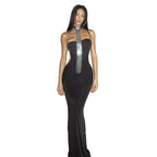 Damen Elegantes Abendkleid mit schmalem Schnitt und glänzenden Akzenten R&B