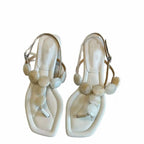 Damen elegante Zehentrenner mit modischen Acryl-Details R&B
