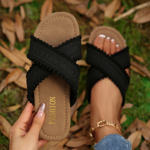 Damen trendige Riemen-Sandalen R&B