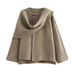 R&B | Jacke mit Schal Bequem und Warm Perfekt für Den Winter