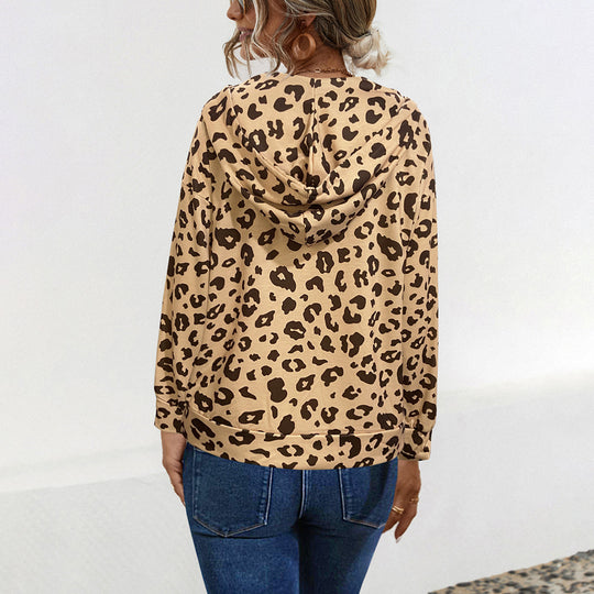 Damen Kapuzenpullover mit exklusivem Tiermuster und bequemer Passform R&B