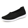 Damen bequeme Slip-On Sneakers mit atmungsaktiver Strickoberfläche R&B
