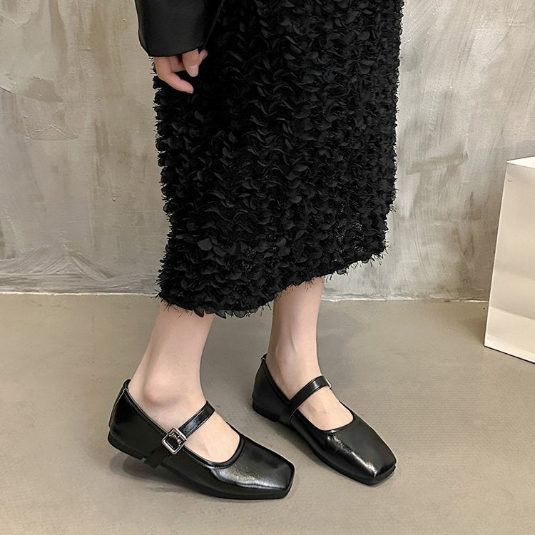 Damen Ballerinas mit verstellbarem Schnallenriemen und elegantem Design R&B