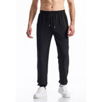 Herren bequeme Activewear-Hose mit elastischem Bund und gestreiftem Design R&B