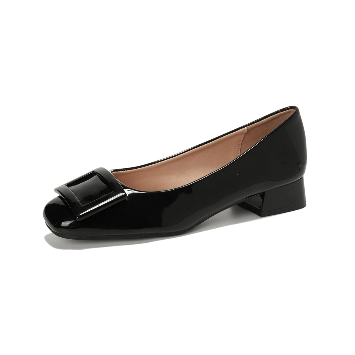 Damen elegante Ballerinas mit modernem Schnallenakzent
