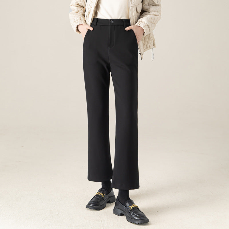 Damen Flared Stoffhose High Waist mit elegantem Schnitt