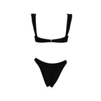 Damen Eleganter Bikini mit goldenen Akzenten R&B